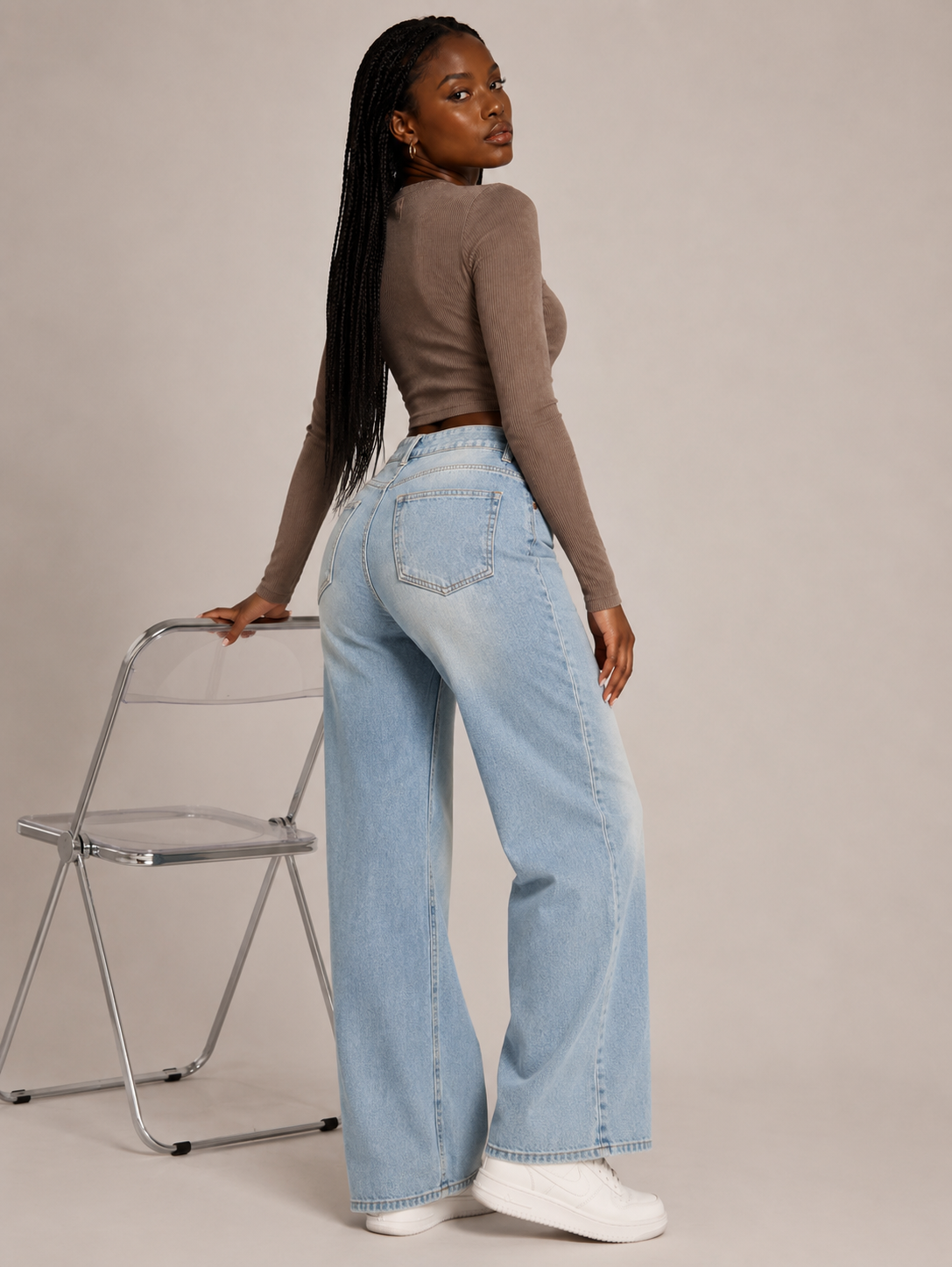 Jeans de cintura alta