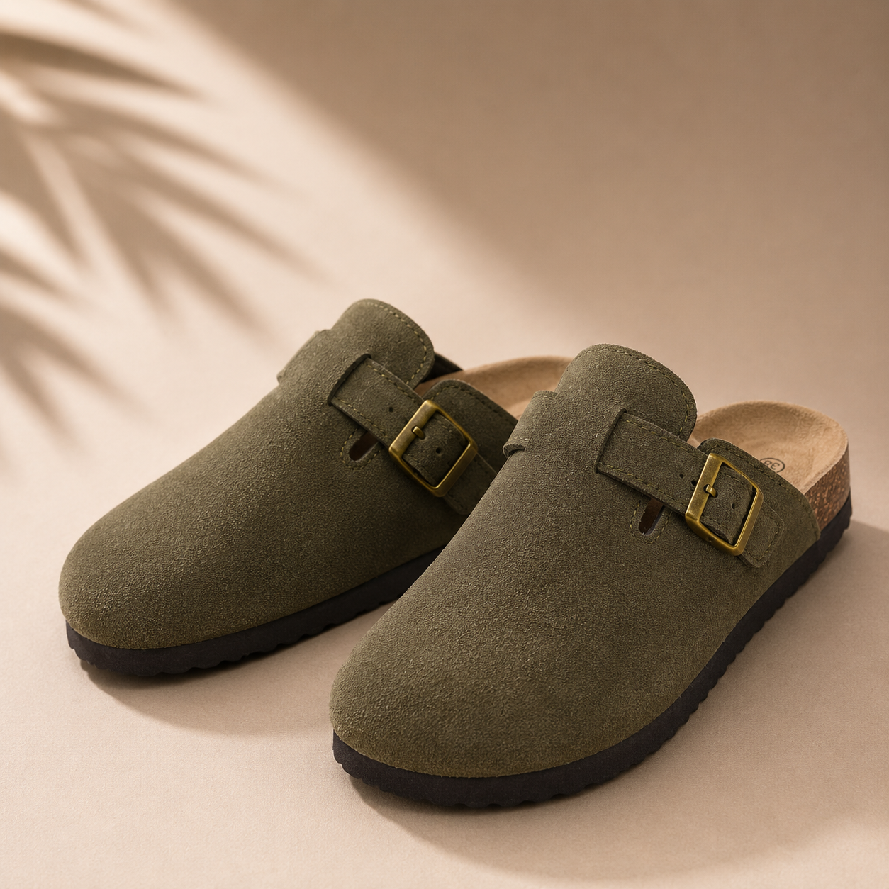 Sandalias de gamuza