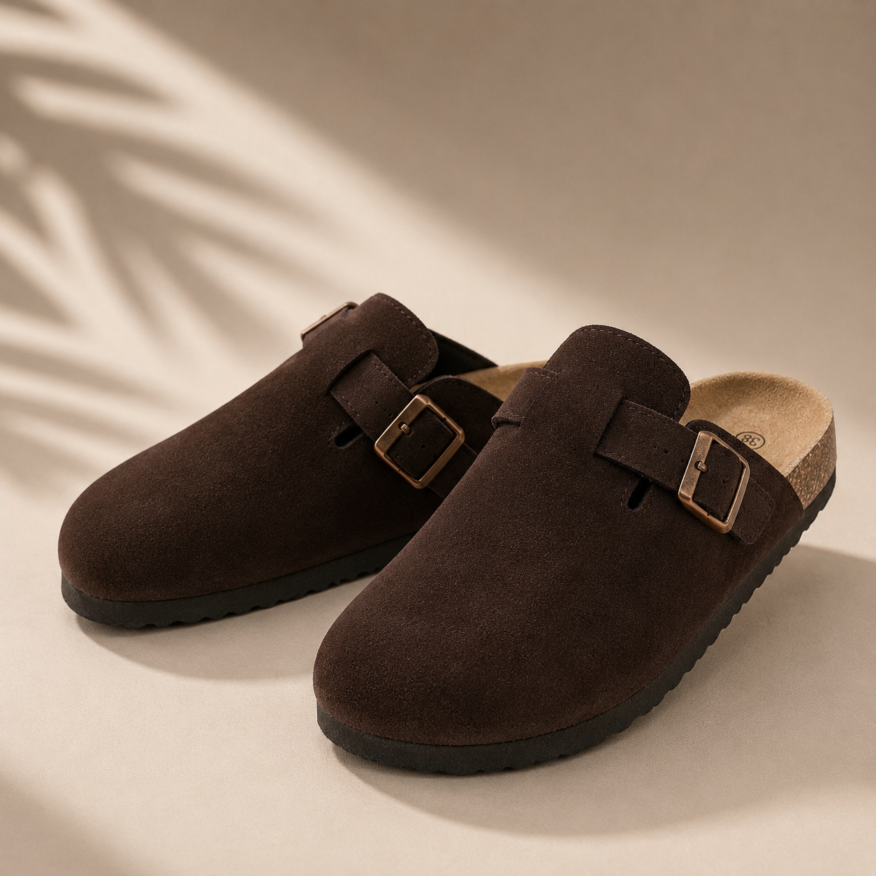 Sandalias de gamuza