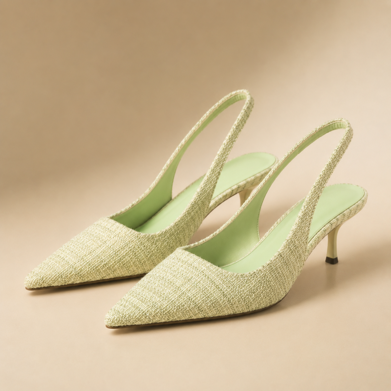 Tacones de punto